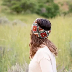 New Diamond Earwarmer Cream Knitwear