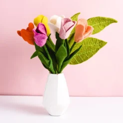 Online Dutch Tulip Felt Flower Bouquet Felt Flowers