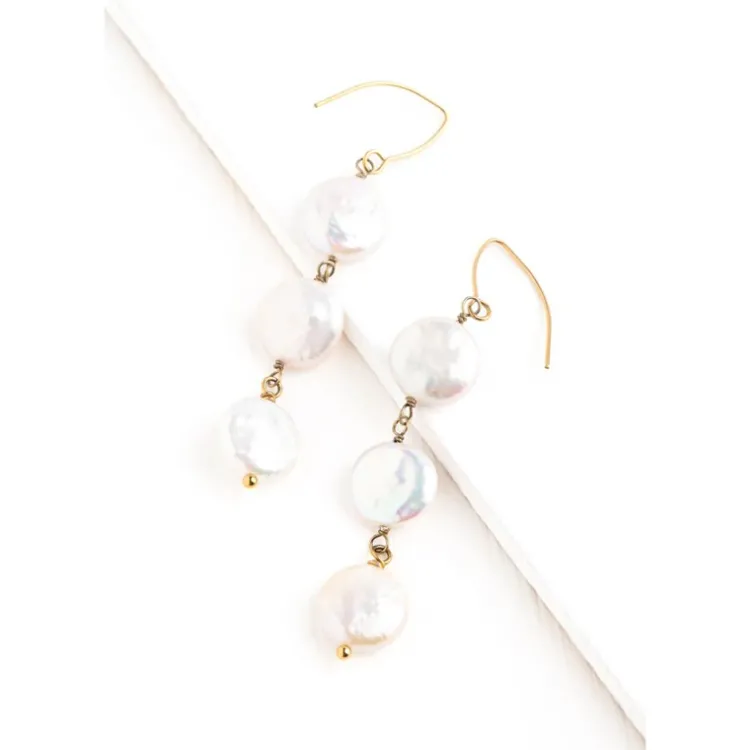Fashion Elegance Freshwater Pearl Earrings Fight Trafficking | Earrings