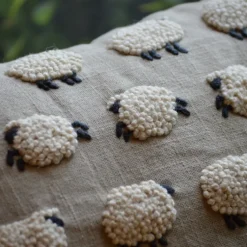 Hot Embroidered Sheep Pillow Pillows