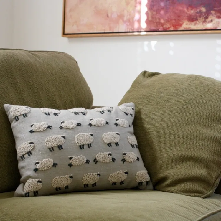 Hot Embroidered Sheep Pillow Pillows