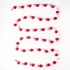 Clearance Felt Ball Garland Red & White Garlands