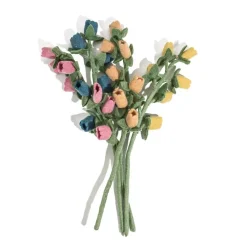 Sale Felt Bellflower – Cornflower Blue Felt Flowers