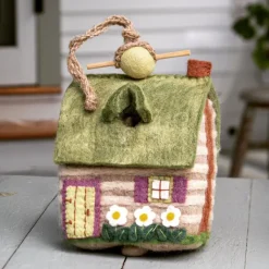 Online Felt Birdhouse Country Cabin Birdhouses