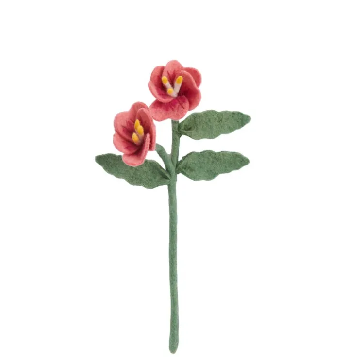 New Felt Flower Primrose Musk Pink Felt Flowers