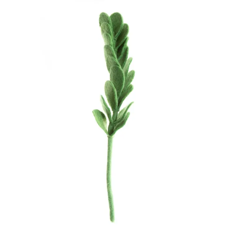 New Felt Jade Leaves – Bright Green Felt Flowers