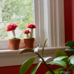 Best Felt Mushroom Potted Plant Twin Fairy Felt Flowers