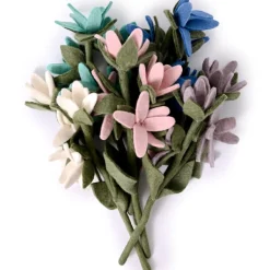 Best Felt Watsonia Flower Cerulean Blue Felt Flowers