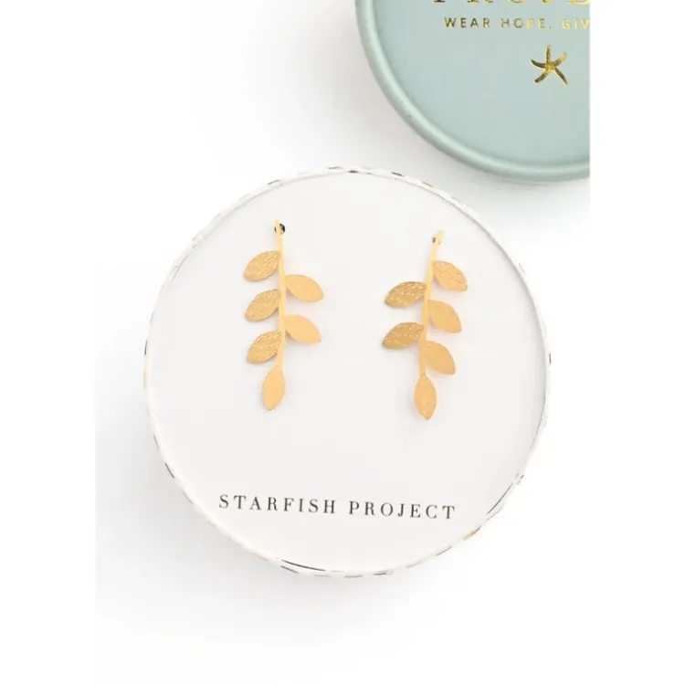 Clearance Flourish Vine Leaf Earrings Fight Trafficking | Earrings