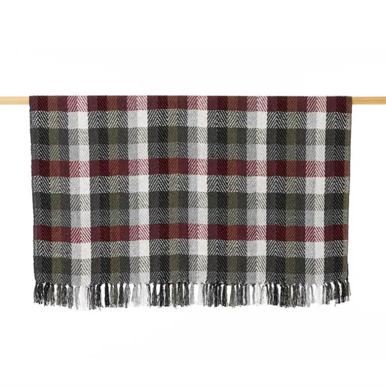 Discount Forest Plaid Rethread Throw Blankets & Throws