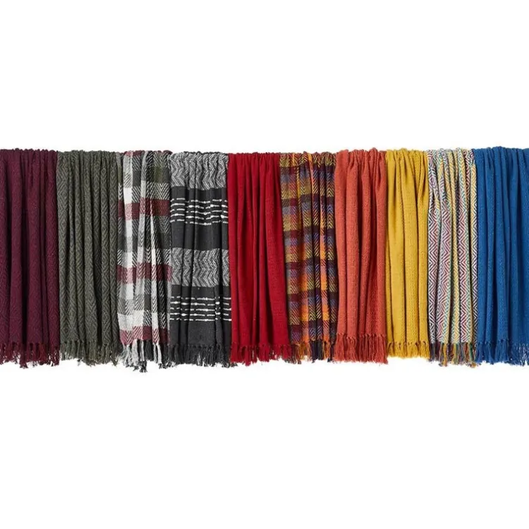 Discount Forest Plaid Rethread Throw Blankets & Throws