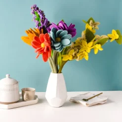 Hot Garden Party Felt Flower Bouquet Felt Flowers
