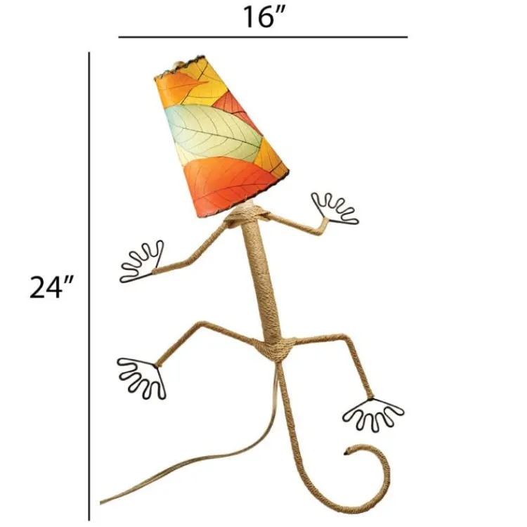 Hot Gecko Leaf Lamp – Multi – in stock end April Leaf Lamps | Wall Decor