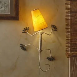 Best Gecko Leaf Lamp – Orange – in stock end April Leaf Lamps | Wall Decor