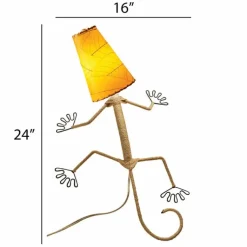 Best Gecko Leaf Lamp – Orange – in stock end April Leaf Lamps | Wall Decor
