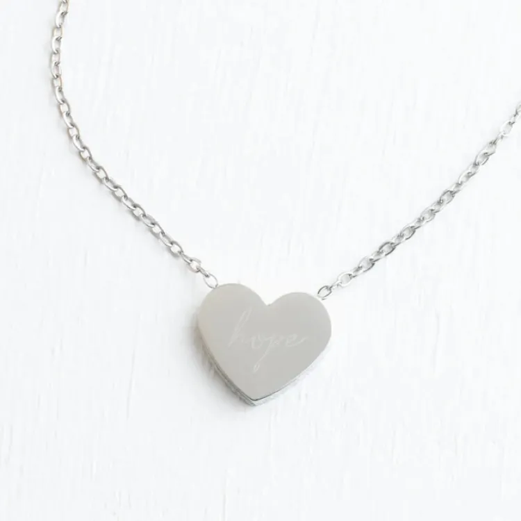 Best Give Hope Gift Set Silver Necklaces | Earrings