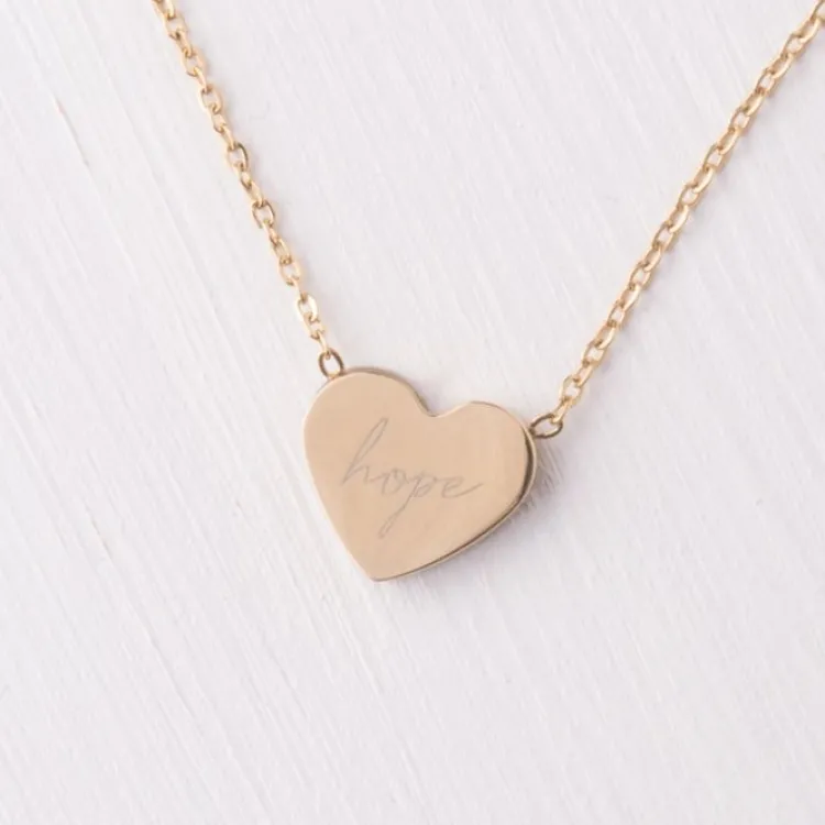 Fashion Give Hope Heart Necklace Fight Trafficking | Necklaces