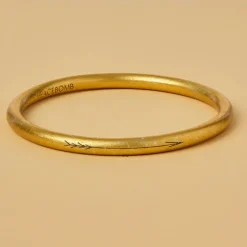 Clearance Gold Tone Arrow Bangle Standard Bracelets & Cuffs