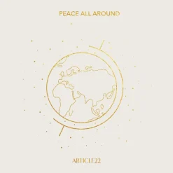 Outlet Gold Tone Peace All Around Bangle Standard Bracelets & Cuffs