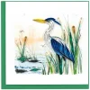 Hot Great Blue Heron Quilling Card Frame It! | Bird & Flower Cards