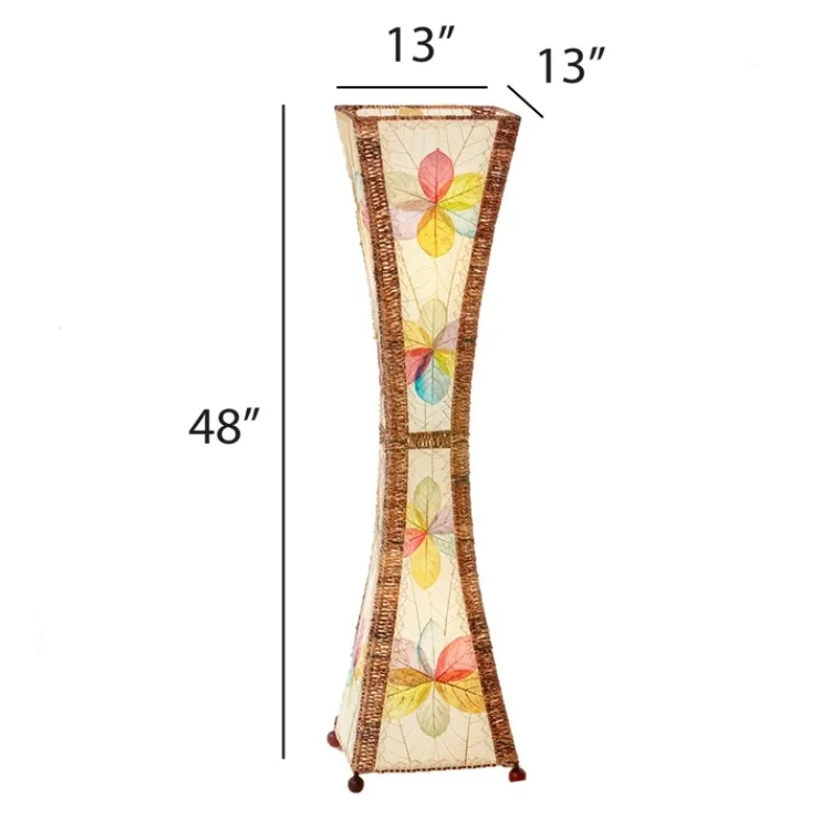 Sale Hourglass Large Leaf Lamp – Multi – preorder for est. ship 8/2025 Leaf Lamps