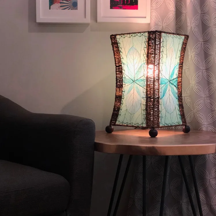 Discount Hourglass Leaf Lamp – Blue Leaf Lamps