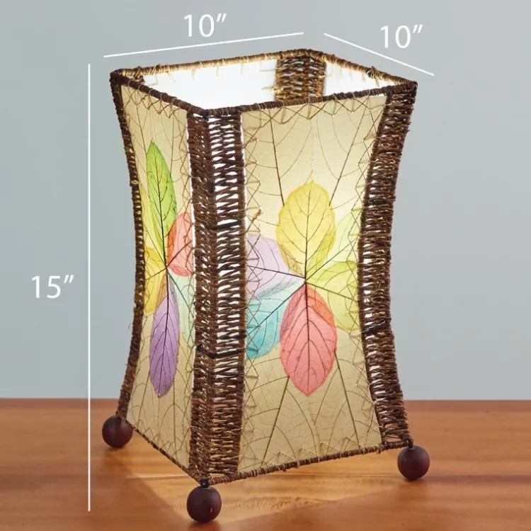Clearance Hourglass Leaf Lamp – Multi – preorder for est. ship 8/2025 Leaf Lamps