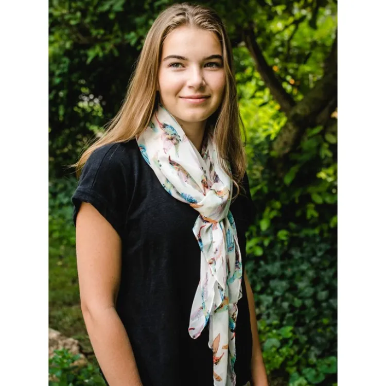 Discount Hummingbird Chiffon Scarf Scarves