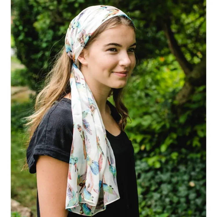 Discount Hummingbird Chiffon Scarf Scarves