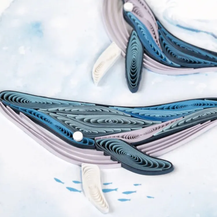 Sale Humpback Whales Quilling Card Frame It!