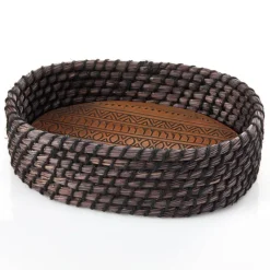 Fashion Indra Dark Bread Warmer Basket Tabletop | Bread Warmer Baskets