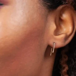 Fashion Indra Staple Earrings 14K Gold Earrings
