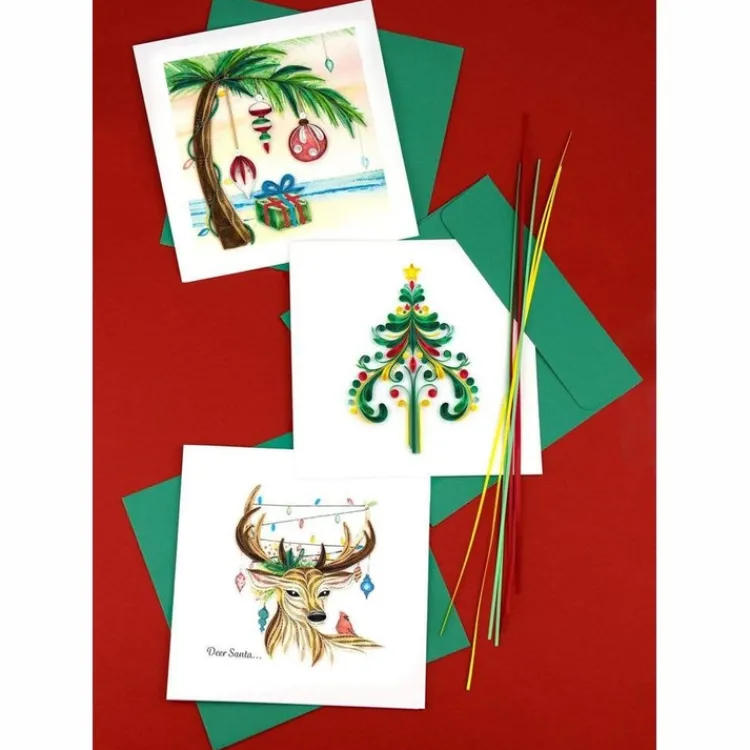 Online Island Holiday Quilling Card Christmas Cards