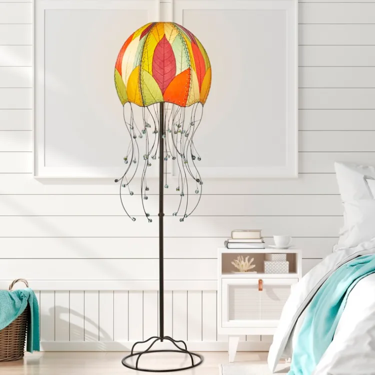 Online Jellyfish Floor Leaf Lamp – Multi – preorder for est. ship 6/2025 Leaf Lamps