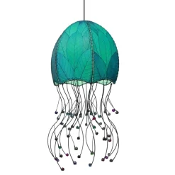 Clearance Jellyfish Pendant Leaf Lamp – Blue – preorder for est. ship 6/2025 Leaf Lamps