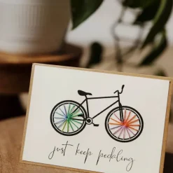 Hot Just Keep Pedaling Greeting Card Special Occasion Cards