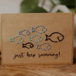 Fashion Just Keep Swimming Greeting Card Special Occasion Cards