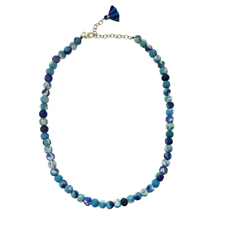 Outlet Kantha Azure Classic Necklace Kantha Jewelry | Necklaces