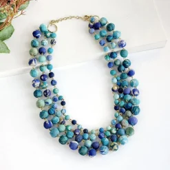Outlet Kantha Azure Karita Necklace Kantha Jewelry | Necklaces