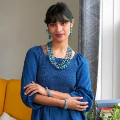 Outlet Kantha Azure Karita Necklace Kantha Jewelry | Necklaces
