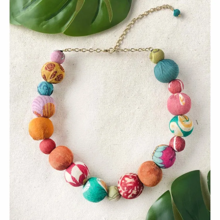 Discount Kantha Bauble Collar Necklace Kantha Jewelry | Necklaces