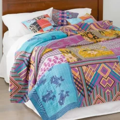 Online Kantha Bedcover – Queen Size Blankets & Throws