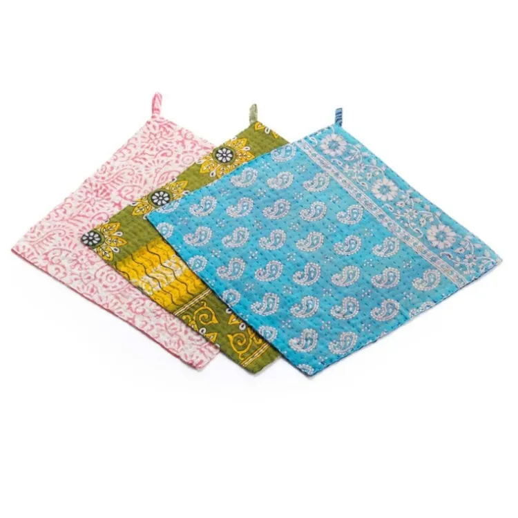 Fashion Kantha Dishcloth Individual Linens | Chef Accessories