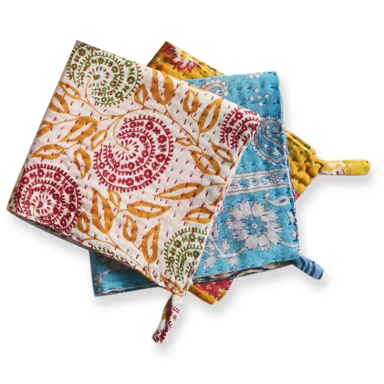 Fashion Kantha Dishcloth Individual Linens | Chef Accessories