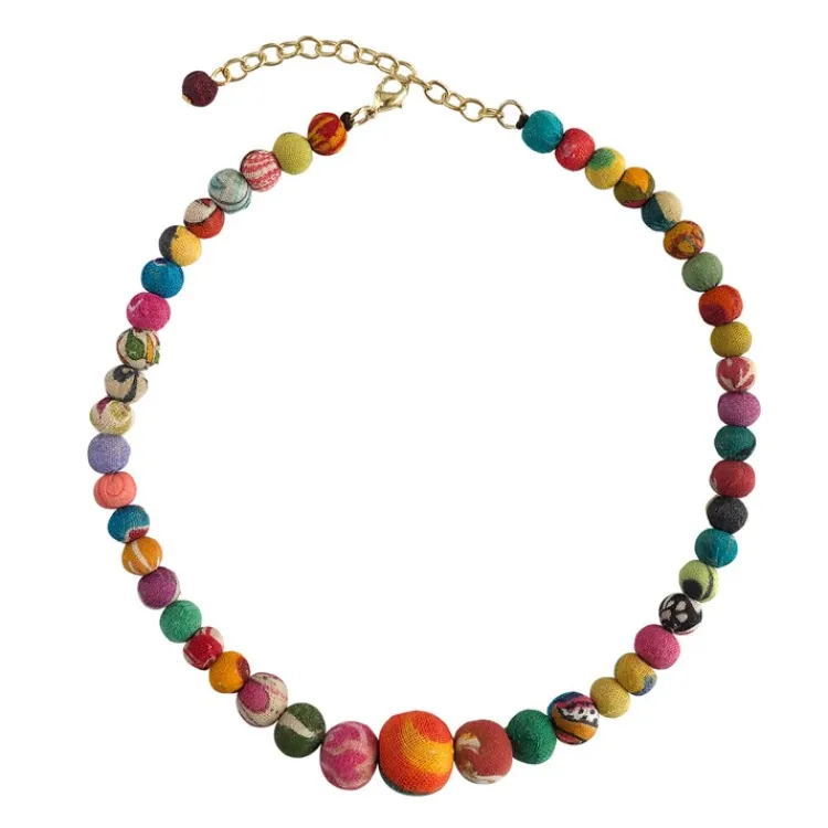 Clearance Kantha Graduated Choker Kantha Jewelry | Necklaces