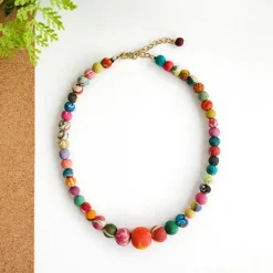 Clearance Kantha Graduated Choker Kantha Jewelry | Necklaces