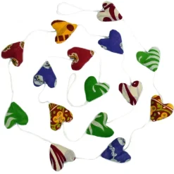 Discount Kantha Heart Garland Garlands | Wall Decor