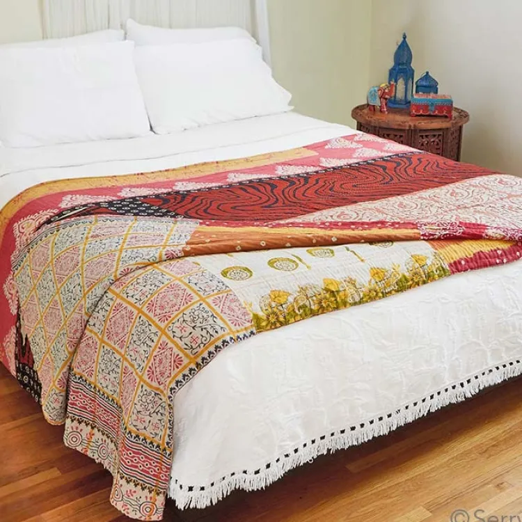 Best Kantha Quilt – Queen Size Blankets & Throws