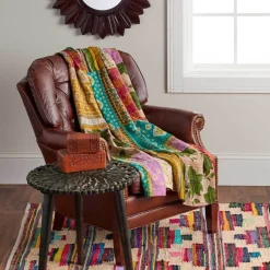 Outlet Kantha Throw Blankets & Throws