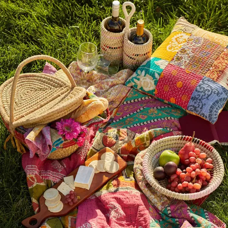 Outlet Kantha Throw Blankets & Throws